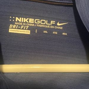 Mens Nike dri fit polo size 3x blue